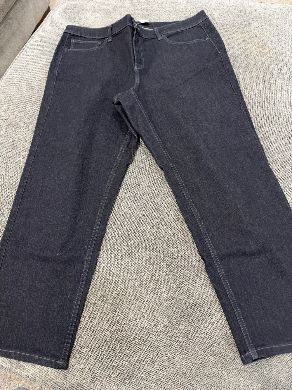 Talbots Women's Dark Wash Straight Leg Jeans - Classic Black